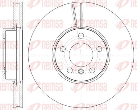 Remsa 61307.10 - Тормозной диск autospares.lv