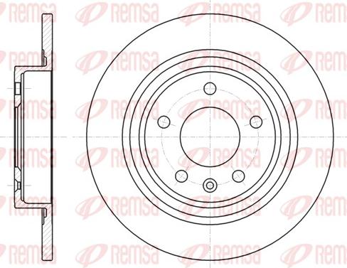 Remsa 61315.00 - Тормозной диск autospares.lv