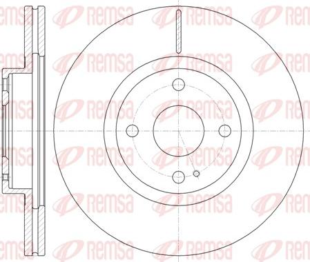 Remsa 61380.10 - Тормозной диск autospares.lv