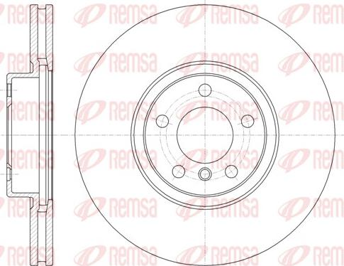 Remsa 61335.10 - Тормозной диск autospares.lv