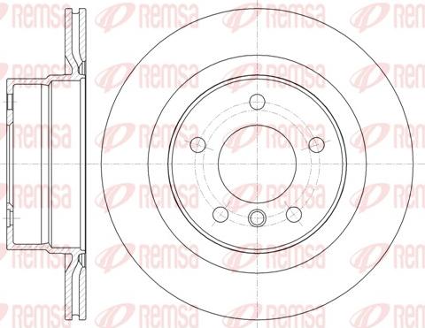 Remsa 61338.10 - Тормозной диск autospares.lv