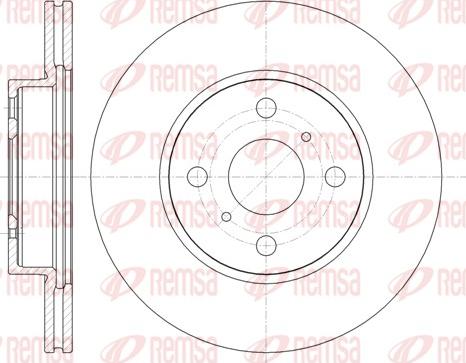 Remsa 61332.10 - Тормозной диск autospares.lv