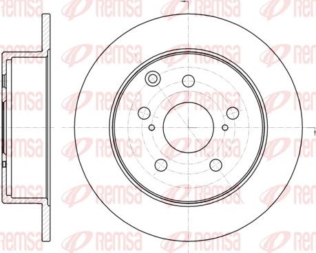 Remsa 61324.00 - Тормозной диск autospares.lv