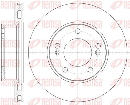 Remsa 61323.10 - Тормозной диск autospares.lv