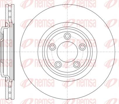 Remsa 61374.10 - Тормозной диск autospares.lv