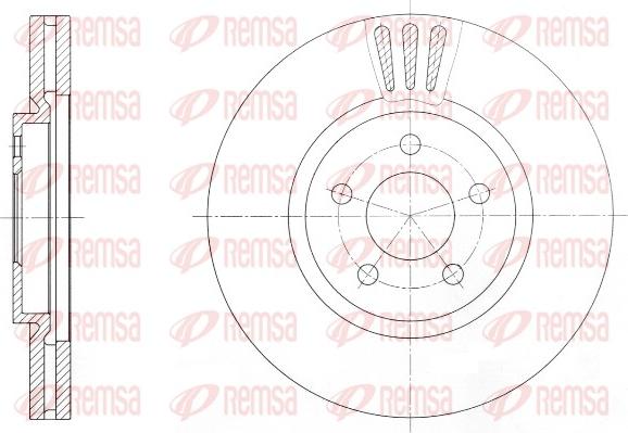 Remsa 61370.10 - Тормозной диск autospares.lv