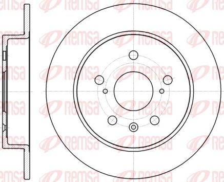 Remsa 61372.00 - Тормозной диск autospares.lv