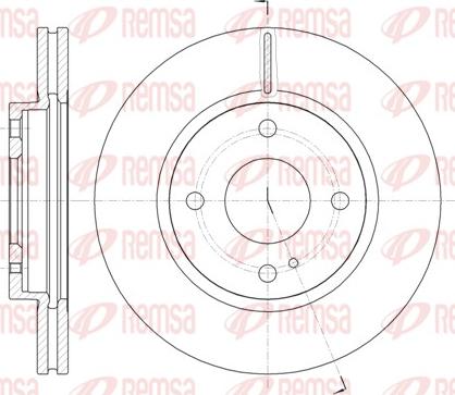 Remsa 61299.10 - Тормозной диск autospares.lv