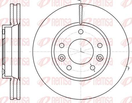 Remsa 61294.10 - Тормозной диск autospares.lv