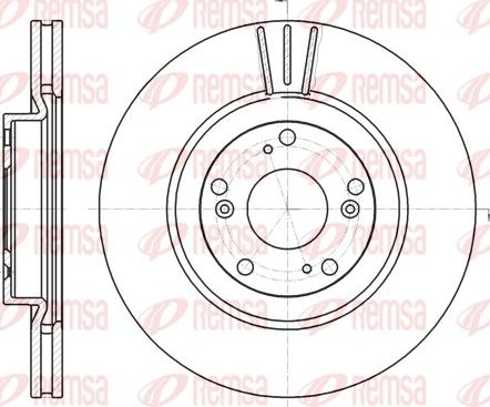 Remsa 61297.10 - Тормозной диск autospares.lv