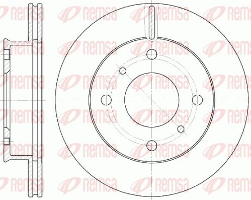 Remsa 61241.10 - Тормозной диск autospares.lv