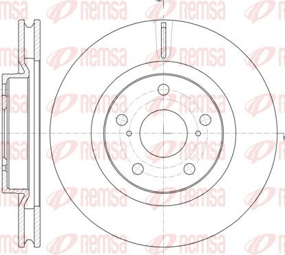 Remsa 61259.10 - Тормозной диск autospares.lv