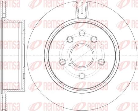 Remsa 61255.10 - Тормозной диск autospares.lv