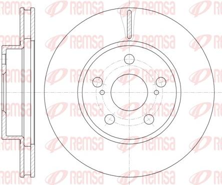 Remsa 61250.10 - Тормозной диск autospares.lv