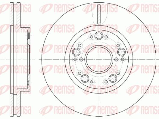 Remsa 61251.10 - Тормозной диск autospares.lv