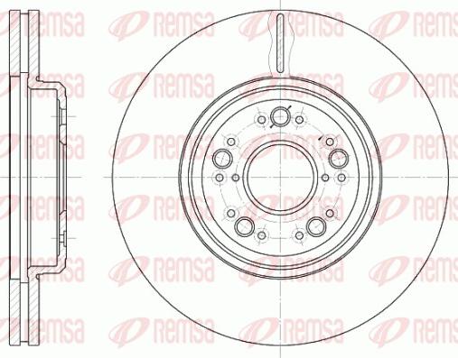 Remsa 61252.10 - Тормозной диск autospares.lv