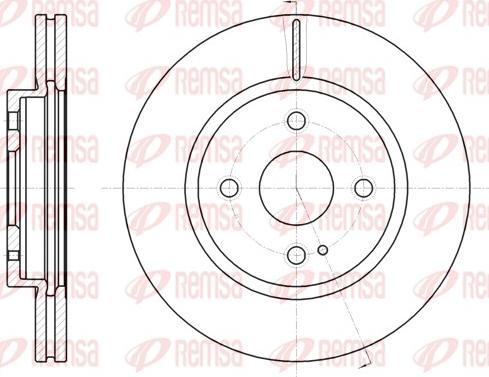 Remsa 61266.10 - Тормозной диск autospares.lv