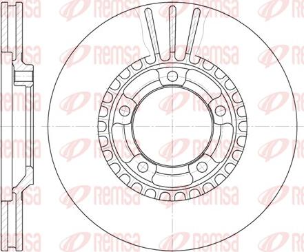 Remsa 61260.10 - Тормозной диск autospares.lv