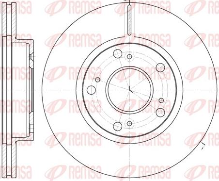 Remsa 61263.10 - Тормозной диск autospares.lv