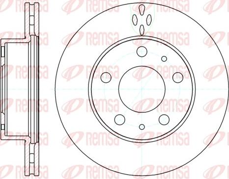 Remsa 61204.10 - Тормозной диск autospares.lv