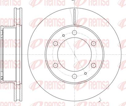 Remsa 61205.10 - Тормозной диск autospares.lv