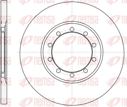 Remsa 61201.00 - Тормозной диск autospares.lv