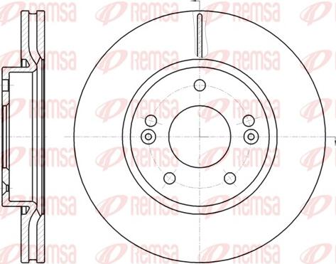 Remsa 61208.10 - Тормозной диск autospares.lv