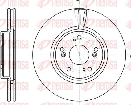 Remsa 61218.10 - Тормозной диск autospares.lv