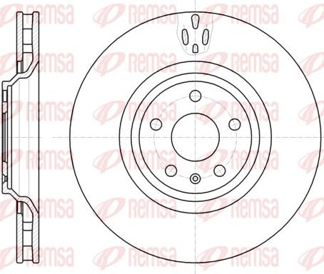 Remsa 61213.10 - Тормозной диск autospares.lv