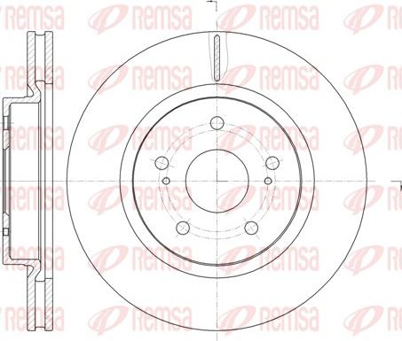 Remsa 61212.10 - Тормозной диск autospares.lv