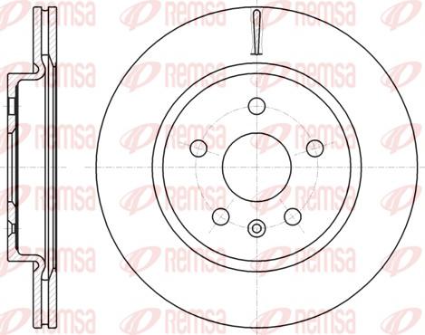 Remsa 61284.10 - Тормозной диск autospares.lv