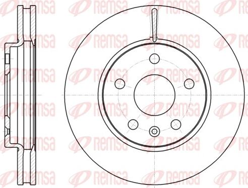 Remsa 61285.10 - Тормозной диск autospares.lv