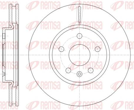 Remsa 61286.10 - Тормозной диск autospares.lv