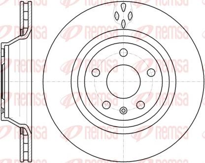 Remsa 61281.10 - Тормозной диск autospares.lv