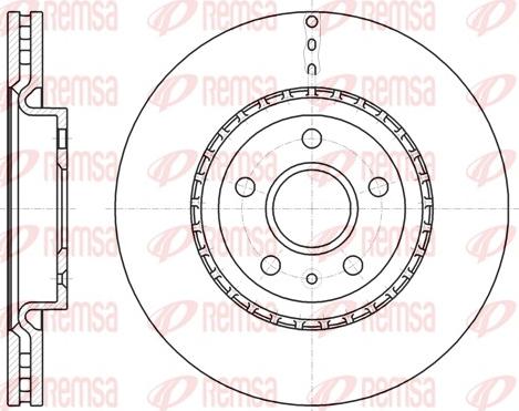 Remsa 61283.10 - Тормозной диск autospares.lv