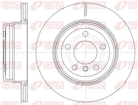 Remsa 61287.10 - Тормозной диск autospares.lv