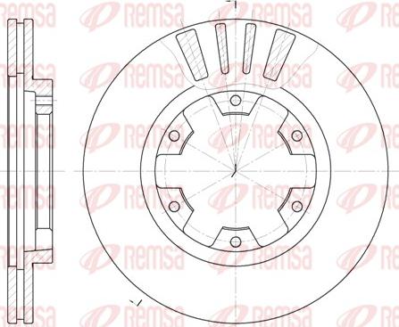 Remsa 61239.10 - Тормозной диск autospares.lv