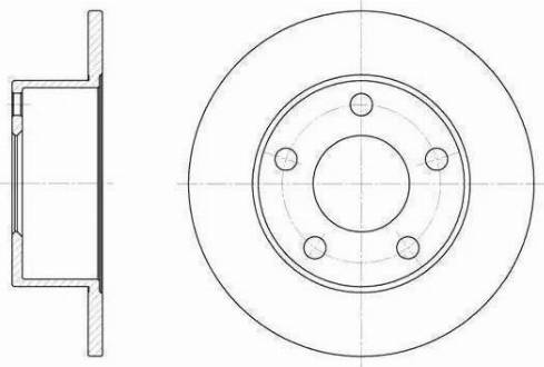 RIDER RD.2625.DF2651 - Тормозной диск autospares.lv