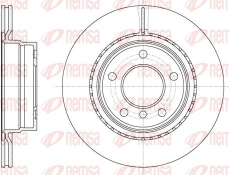 Remsa 61231.10 - Тормозной диск autospares.lv