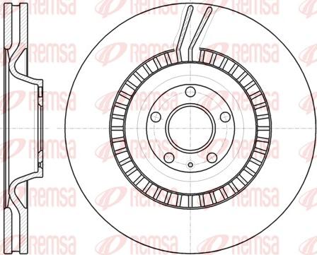 Remsa 61238.10 - Тормозной диск autospares.lv