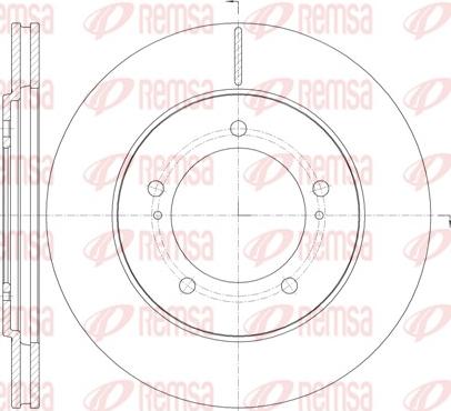 Remsa 61233.10 - Тормозной диск autospares.lv