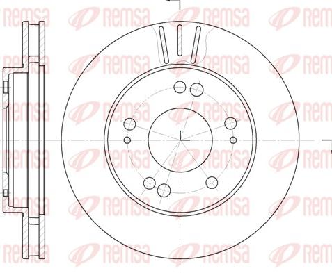 Remsa 61220.10 - Тормозной диск autospares.lv