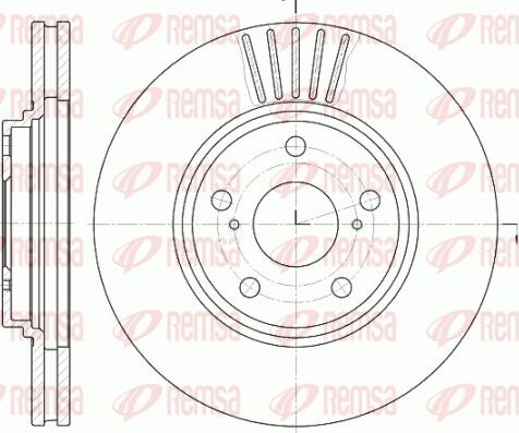 Remsa 61228.10 - Тормозной диск autospares.lv