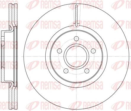 Remsa 61223.10 - Тормозной диск autospares.lv