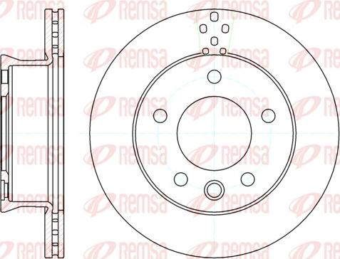 Remsa 61275.10 - Тормозной диск autospares.lv