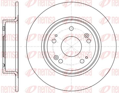 Remsa 61278.00 - Тормозной диск autospares.lv