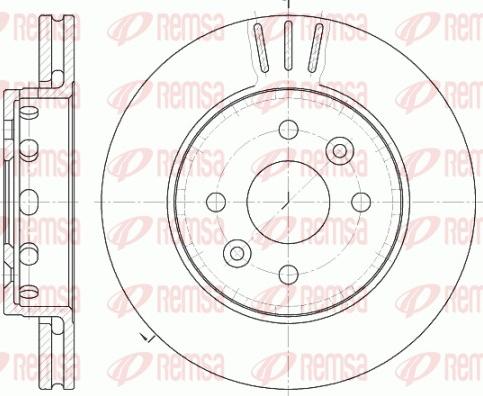 Remsa 61272.10 - Тормозной диск autospares.lv