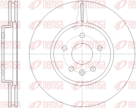 Remsa 61794.10 - Тормозной диск autospares.lv