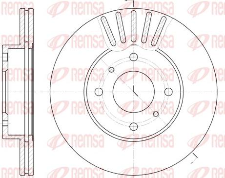 Remsa 6179.10 - Тормозной диск autospares.lv