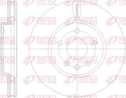 Remsa 61793.10 - Тормозной диск autospares.lv